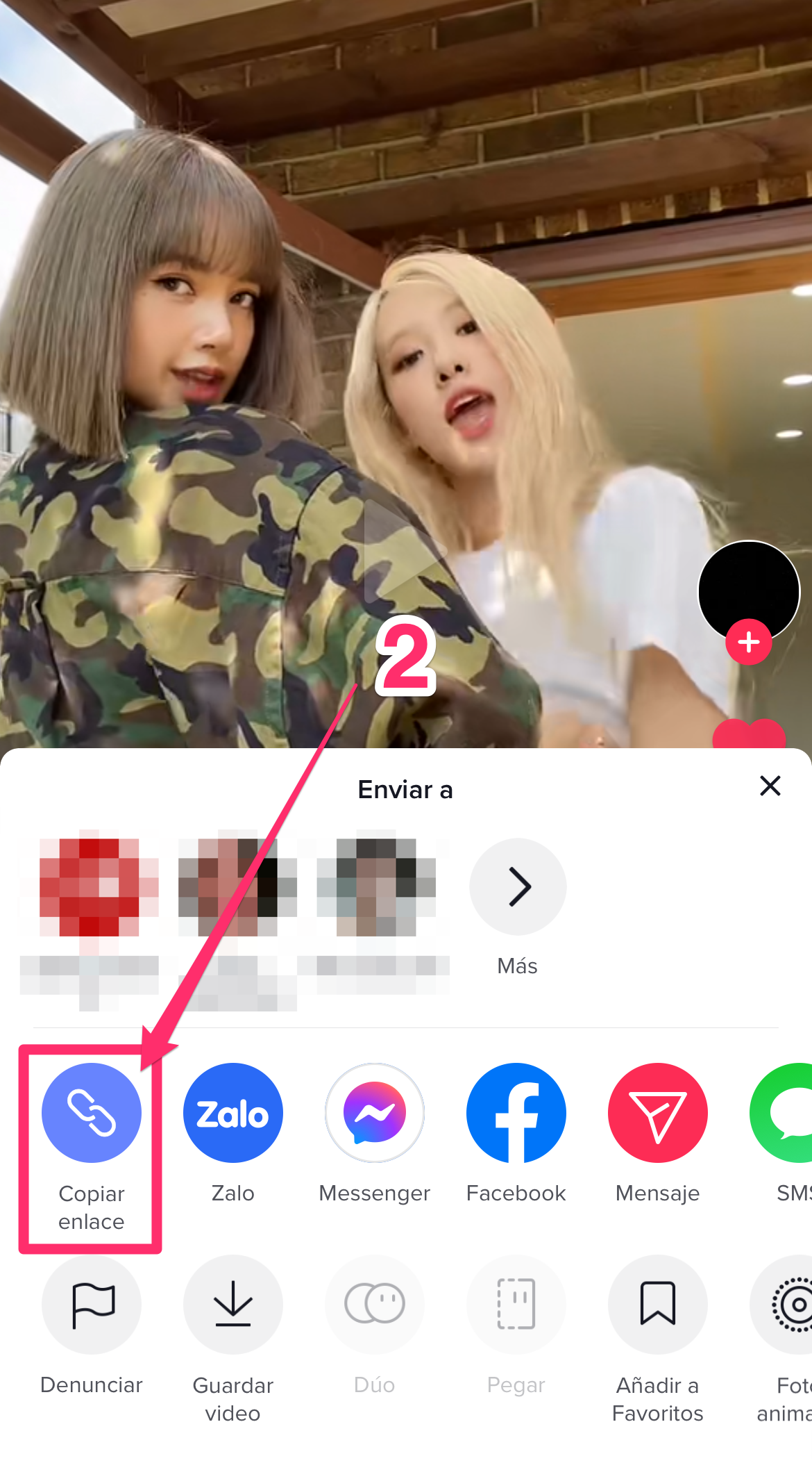 How to download video from TikTok - mobile screenshot step 2