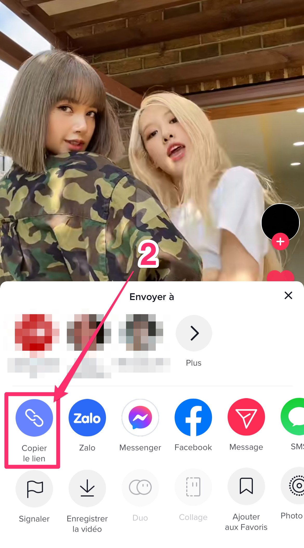 How to download video from TikTok - mobile screenshot step 2