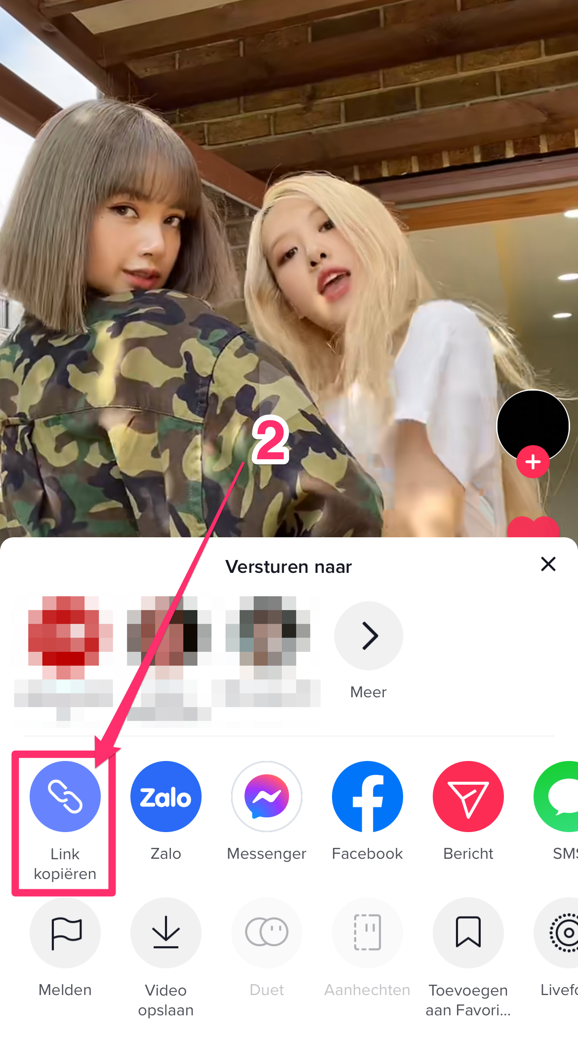 How to download video from TikTok - mobile screenshot step 2