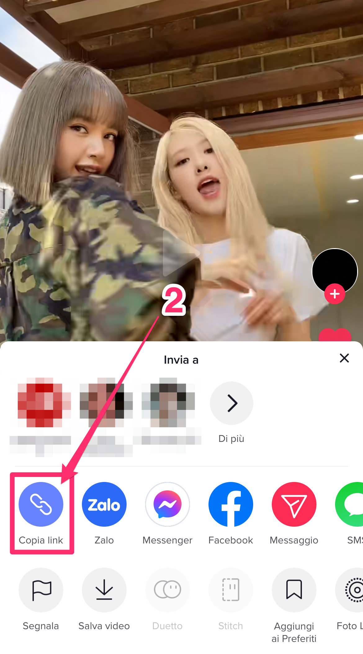 How to download video from TikTok - mobile screenshot step 2