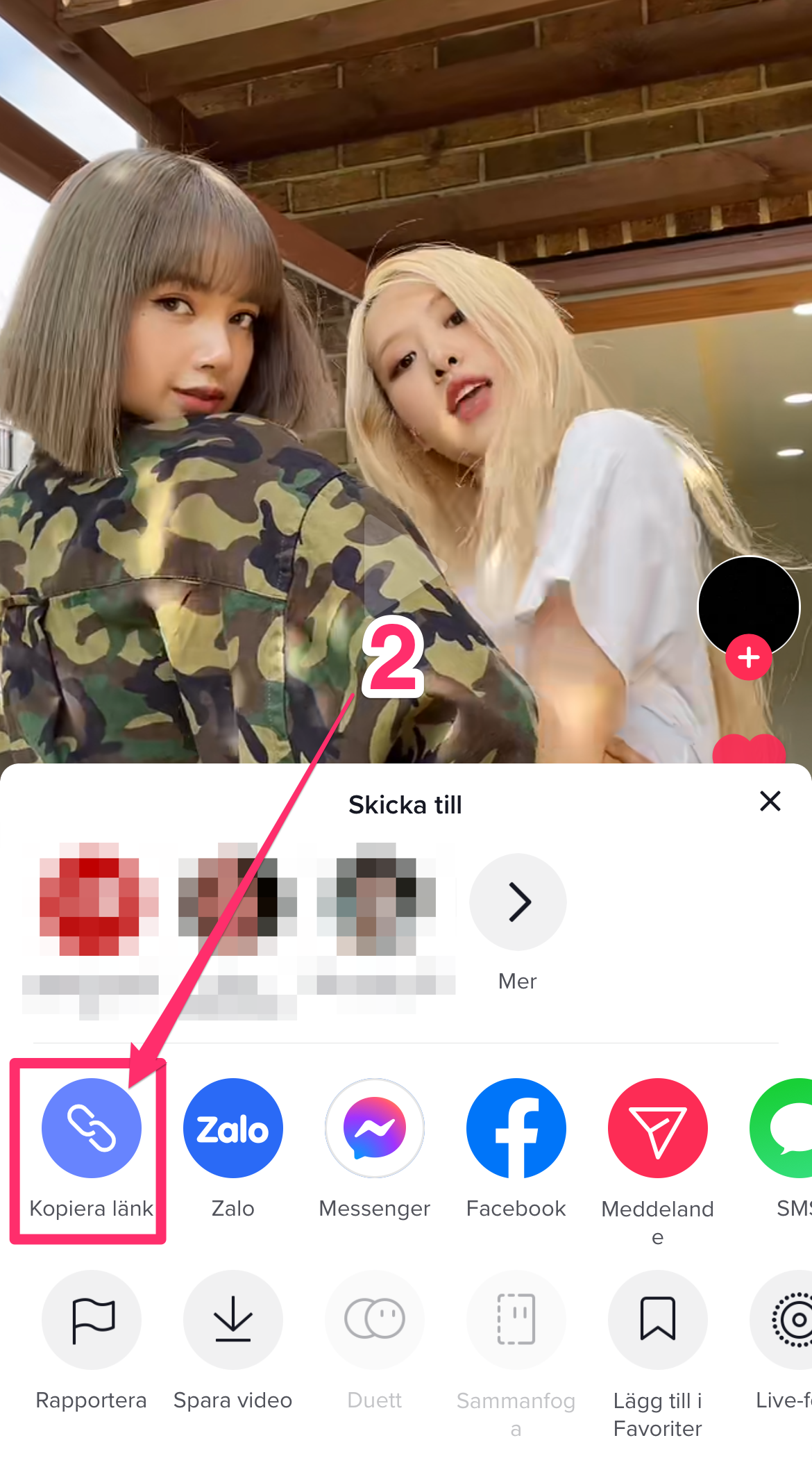 How to download video from TikTok - mobile screenshot step 2